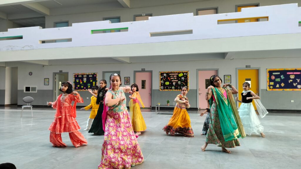 At GNPLS, we celebrated the festival of Navratri with traditional Garba and activities.