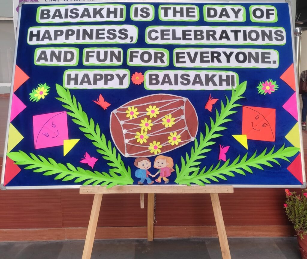 Baisakhi was celebrated through art at GNPLS.