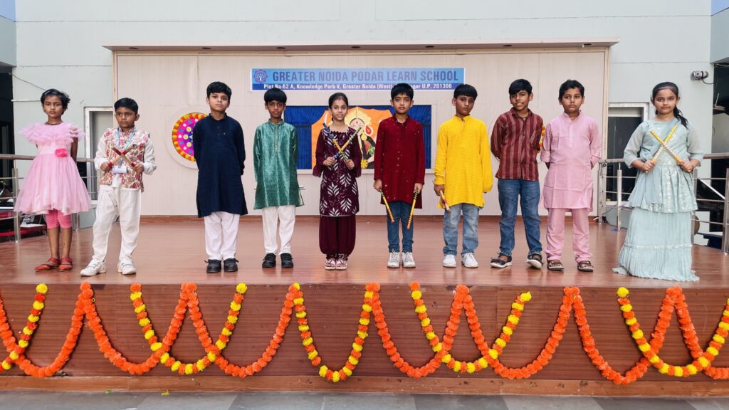 Dandiya beats and Navratri celebration at Greater Noida Podar Learn School