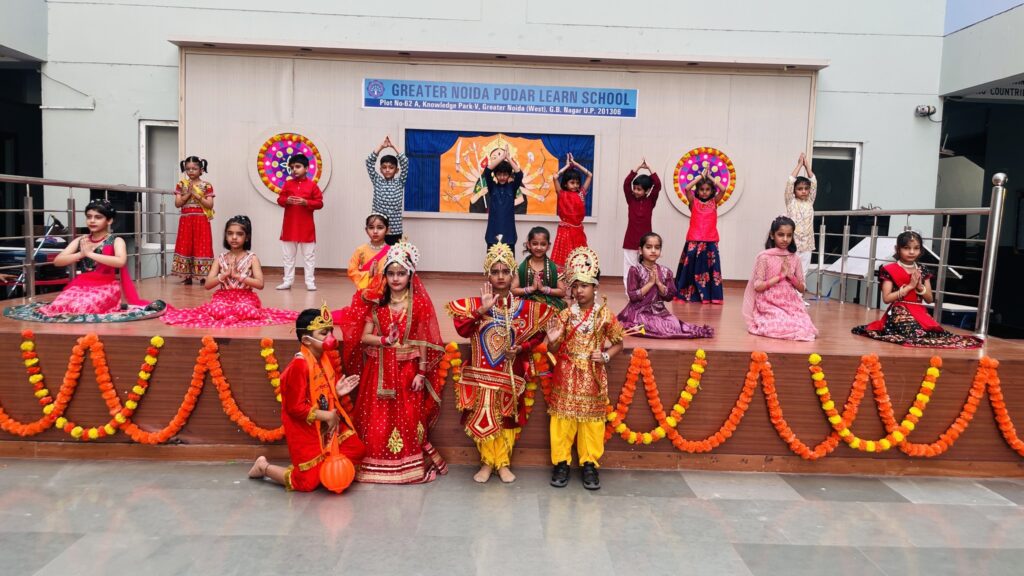 Dandiya beats and Navratri celebration at Greater Noida Podar Learn School