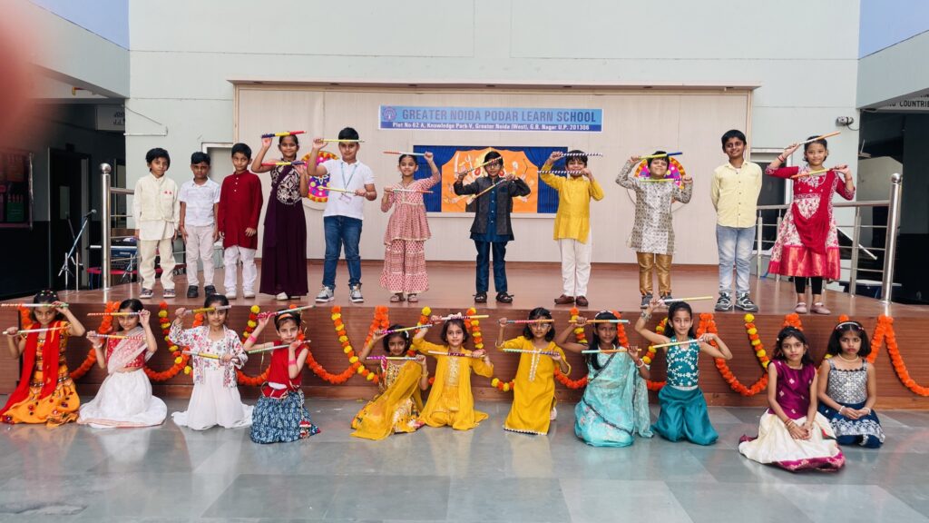 Dandiya beats and Navratri celebration at Greater Noida Podar Learn School