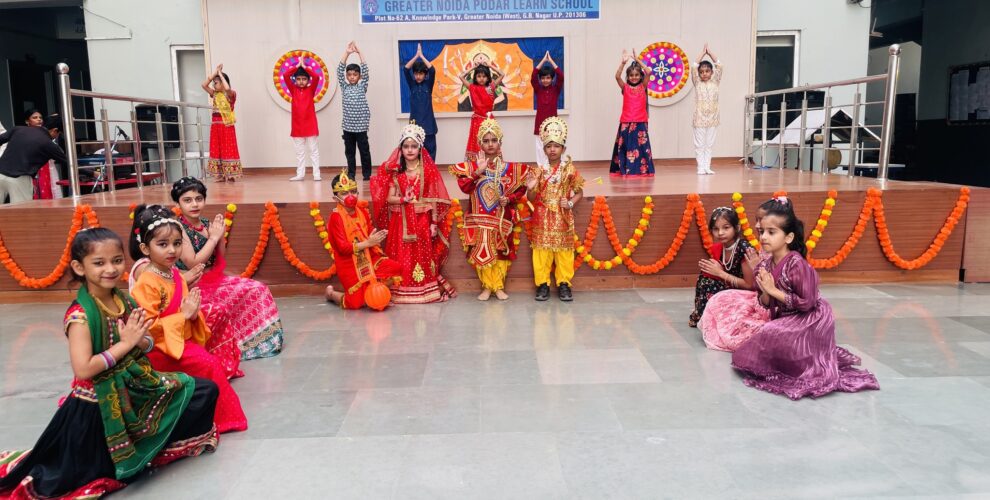 Navratri Celebration at Greater Noida Podar Learn Schoo